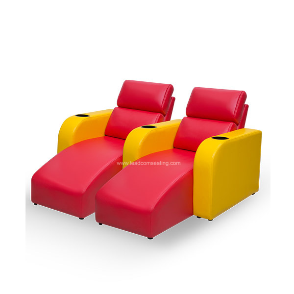 Lounge style kids cinema sofa seat Leadcom Seating