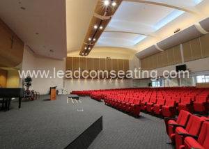 leadcom seating auditorium seating installation Emmanuel Baptist Church
