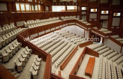 leadcom seating auditorium seating installation Prime Minister's Office Building
