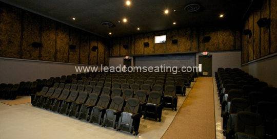 leadcom seating cinema seating installation PLEASANT VALLEY PLAZA